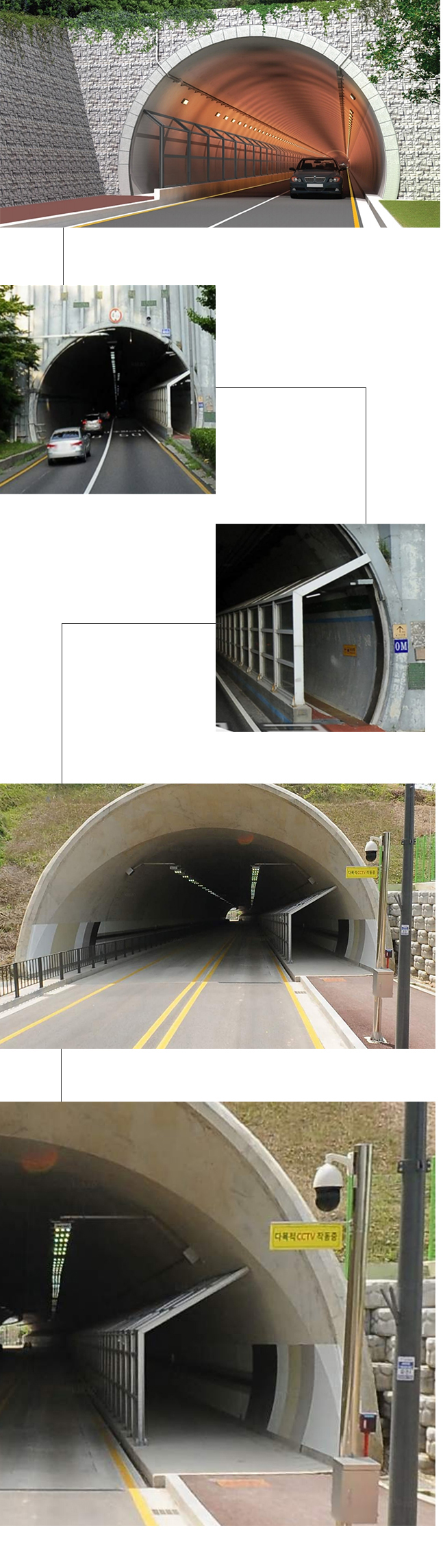 터널제연시설(격벽분리 투명 차단벽)